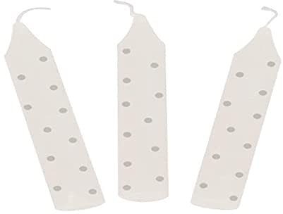 Geburtstagskerzen-Set, grau gepunktet ( für Geburtstagskränze 106,Geburtstagskränze 108,55985,60721,60726,60706)