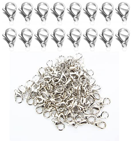60 chiusure a moschettone per gioielli, portachiavi, per la creazione di gioielli, accessori fai da te, fornitori