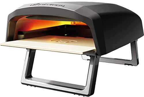 MasterPro Napoli Pizza Oven Quick Transport Gas Oven up to 500 °C Ready Pizzas in 60 Seconds with Carry Bag and Stone Bowl [Energy Class A]