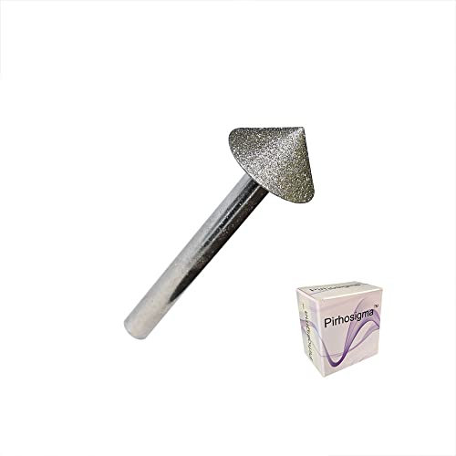 Pirhosigma Foret conique à chanfreiner fraiser diamanté trou de meulage outil 25 mm diamètre 90 degrés tige 8 mm pour céramique, verre, marbre, bois
