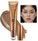 Anglicolor Contouring Viso Con Applicatore a Cuscino, Contouring Viso Stick Facile da Applicare, Aspetto Naturale, Si Mescola Bene, Leggero, Lunga Durata,Vegano & Senza Crudeltà (04#FAIR/LIGHT, 12ml)