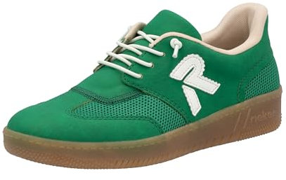 Rieker Damen M5551 Sneaker Low, Grün, 38 EU