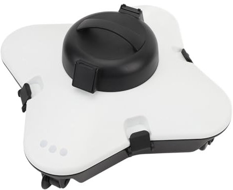 HURRISE Robot Nettoyeur de Piscine sans Fil, étanche IPX8, Filtre Haute Précision, Autonomie de 160 Minutes, Robot Aspirateur Automatique pour Piscines Spa, Piscine (Prise UE)