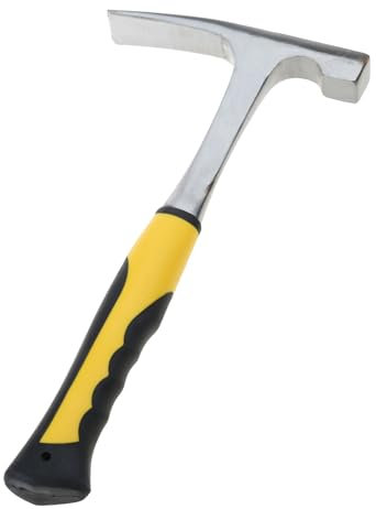 JOERBABU Marteau de maçonnerie géologue en acier avec poignée antidérapante pour marteau de maçonnerie à pointe pointue et amortisseur