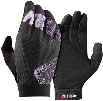 G-Form Tempo MTB Handschuhe, Schwarz/Lila, Erwachsene XS