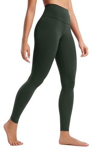 CRZ YOGA Women's Butterluxe Yoga Leggings 28'' - High Waisted Workout Gym Leggings Buttery Soft Yoga Pants Legend Green 10