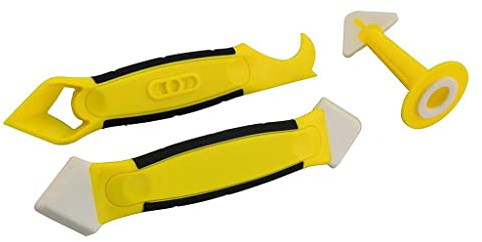 Set di 3 attrezzi per sigillatura angoli sigillante in silicone per rimozione malta