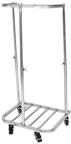 ARTSEWPLY Soporte para Bolsas de Basura de Jardín de Acero Plata Diseño Compacto y Soporte Resistente Adecuado para Acampar y Recolectar Granos