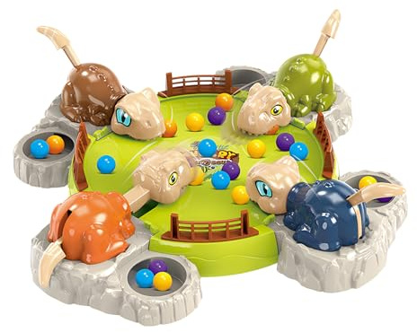 Hungriger Dinosaurier Spiel | Lernspielzeug für Hand-Auge-Koordination - Gesellschaftsspiel Wo Dinos Bohnen Fressen Für Mehrere Spieler,Für Zuhause, Party, Familienfeier, Mädchen, Geburtstag und