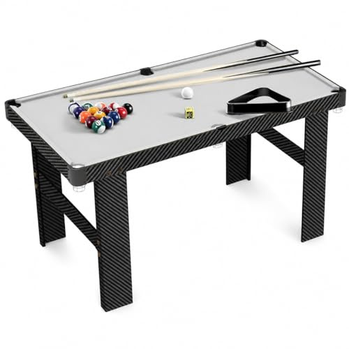 SiaBiced Mesa Billar Plegable, Billar para Niños y Adultos, Mesa Compacta