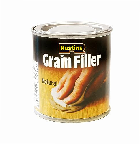 Rustins Grain Filler 230g–Natural, Available in 4 Shades | Smooth Finish for Furniture, Doors & Wood Restoration