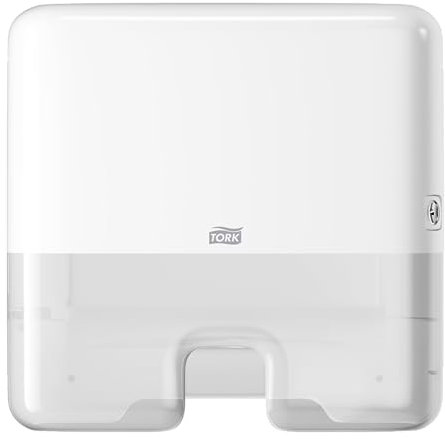 Tork Xpress, Mini distributeur murale pour essuie-mains interfoliés blanc H2, distribution feuille à feuille, gamme Elevation, 552100