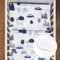 4 Piece Toddler Kids Cot Bed Set 120x90 cm Duvet Pillow Duvet Cover Pillowcase (Cars)