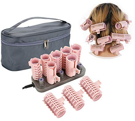 Instant Heat Compact Hot Rollers, Hair Setters, Hair Curlers for Long and Short Hair, 10PCS Professional Electric Heating Curling Iron Curling Hair Styling Tool (Pro), Wholesale Business