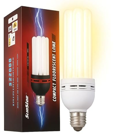 Weedness Lampada di Coltivazione ESL 200 Watt Risparmio energetico Fioritura – Attacco E40 2700K Crescita Interna Bulbo