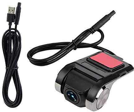 DVR per Auto HD 1080P Mini Dash Cam con GPS, ADAS, Registrazione Smart e Compatibilità Android, USB e Tre Generazioni di Navigazione