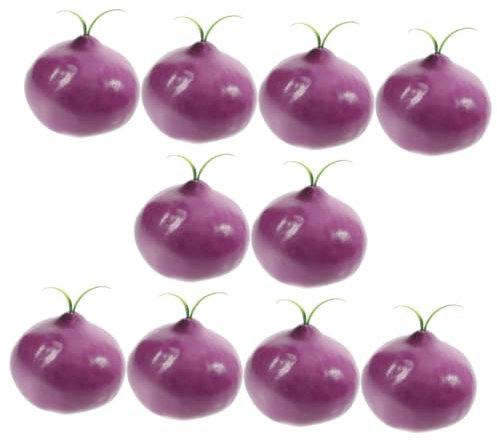 RORPOIR 10stücke Künstliche Zwiebel Deko Realistische Foam Gemüse Modelle Für Fotografie Hausdekoration Pflegeleicht Robust Detailgetreu Requisiten Für Feste Events