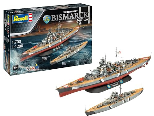 Set regalo La leggendaria Bismarck (1:700 e 1:1200)