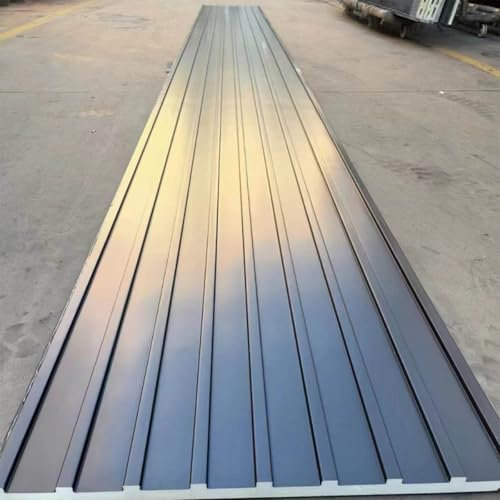 Metal Roofing Panel 6 Pack, Cladding of Metal for Building, All-Weather Aluminum Ceiling Panels, Tin Roof With Polycarbonate Fill, Metal Wall Panels for Patio Sun Room,6 Packs,L 1.1m/3.6ft