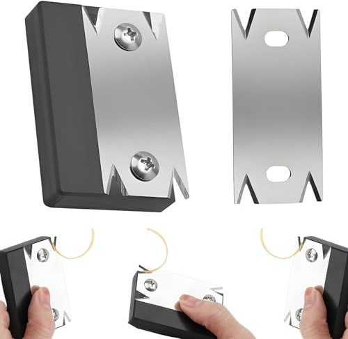 2 Stück Kantenschneider Umleimer Furnierkantenschneider, Kantenhobel Holz With Replacement Kantenhobelblech,Tragbarer Handhobelfür Holzabf Asung Und Rundung (Schwarz)