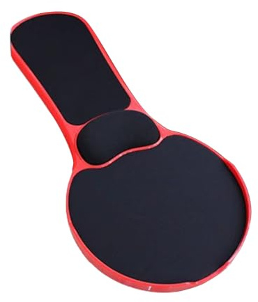 PLCPDM Tapis De Souris en Plastique Épais avec Base Rotative Poignet Ergonomique Antidérapant pour Postes Travail Informatiques Bureau Et Chaise Jeu