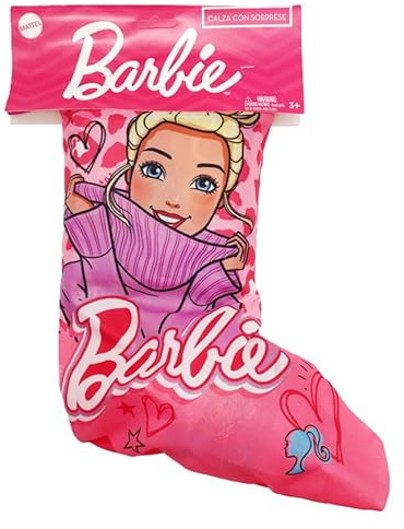 Disney Calza con Sopresa Barbie, Calza con Giocattoli e Gadget, Regalo di Natale, Calza Befana Barbie per Bambini