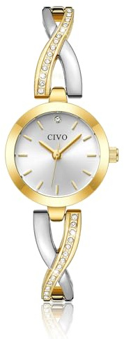 CIVO Small Gold Watches for Women: Dainty Analogue Watch with Small Wrists