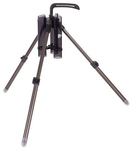 Zite Fishing Dreibein-Rutenhalter | Aluminium Ruten-Ständer für 3 Angel-Ruten | Schnellfalt-Automatik & Teleskop-Beine | Stabile Ruten-Auflage | Angel-Ausrüstung für Allround-Angler