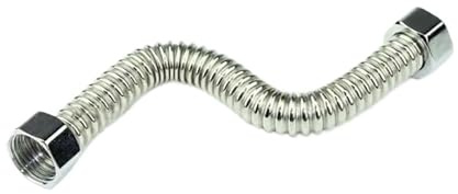 2 st rostfritt stål korrugerad vattenslang G1/2 tum G3/4 tum G1 150 cm längd hårt rör för VVS högtrycksvattenförsörjning 20-200 cm justerbar