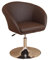 Heinz Hofmann 8230.CPBR Drehsessel / Kunstleder / Braun / B. 60 x T. 60 x H. 70-82 cm