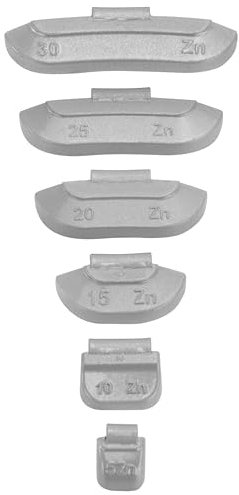 150 pcs. masses d’équilibrage I Frappante Poids de d'EQUILIBRAGE JANTES ACIER I Chacun 25x 5g, 10g, 15g, 20g, 25g 30g