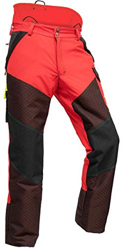 Pfanner Schnittschutzhose Kev-Extrem Klasse 1, Farbe:rot, Größe:XL (langgr.)