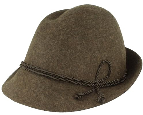 Hut Breiter allgäuer traditionell hatt, oliv, 58/59 cm