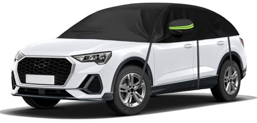 Autoabdeckung Wasserdicht Ersatz für Audi Q3 8U/F3 2011-2024, Halbgarage, Autohülle Autoplane, Winddichte Halbabdeckung für Allwetter, UV-Beständige Vollgarage Regen Sonne Staub Schutz
