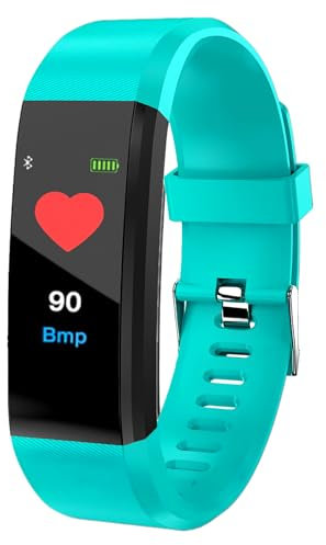 Fitness Activity Tracker Watch with Heart Rate Blood Pressure Sleep Monitor Running Step Calorie Ip67 Waterproof Pedometer Step Counter for Women Men Sports Watch for Android iOS Phones (Green)