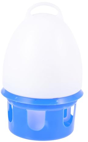 FOYTOKI Pigeon Buveur Autonome en PVC, Abreuvoir pour Oiseaux Bleu Rond avec Structure Solide, Fournitures pour Pigeons Conçues pour Volières et Usage Extérieur