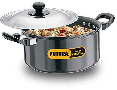 Hawkins/Futura Hard Anodised Cook and Serve Stewpot, 2.25-Liter