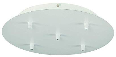 SLV elektrische Komponente DECKENROSETTE FITU 5er Rosette rund inkl. Zugentlastungen / weiß