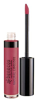 Benecos - natural beauty 92409 - di bellezza naturale - lucidalabbra - oli vegetali e vitamina E - senza talco - fiori rosa