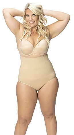 ROBERT MATTHEW Radiance Women's Shapewear High-Waist Brief (2XL, Nude)