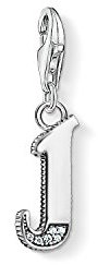 Thomas Sabo Damen Charm-Anhänger J Buchstabe Charm Club 925 Sterling Silber 1590-643-21
