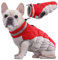 Kuoser Hundejacke Hundemantel für Kleine Hunde Winterweste, Wasserdicht Hunde Wintermantel Jacke Winter Hunde Mantel Mit Geschirr Warme Winterjacke Hundepullover Haustier Skifahren Kostüm Rot, S