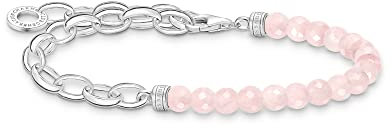 THOMAS SABO bracelet with pink pearls 925 sterling silver A2098-034-9-L17