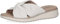 CAPRICE Damen Pantoletten aus Leder mit Fußbett, Weiß (White Nappa), 39 EU