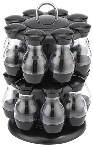 Rack Rotante Rack Rotante controsoffitto per la Torre carosello da carosello a 2 Strati stoccaggio organizzatore di spezie con Bottiglie da 8 bara