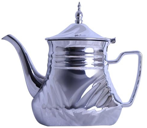 Théière Inox tous feux dont induction (1,75 Litres), Théière en Acier Inoxydable, Theiere Induction pour Thé, Compatible avec les Plaques à Induction