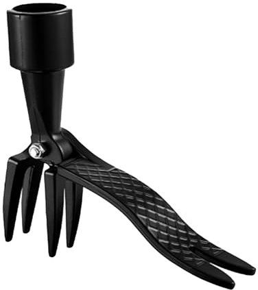 LUMOOM Herramienta de extracción de malas hierbas con 4 garras, herramienta extraíble para eliminar malas hierbas, herramienta de extracción de raíces de hierba para jardín