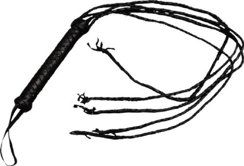 Lederpeitsche - 100 cm mit 4 Riemen