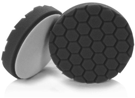 Chemical Guys BUFX_106HEX6 BUFX_106_HEX6 Hex-Logic Finishing Pad, Black (6.5 Inch Pad Made for 6 Inch Backing Plates), 1 Pad Included