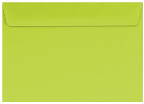 500 farbige Briefumschläge / Din C6 / Farbe: hellgrün